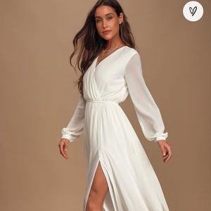 Vici white maxi dress